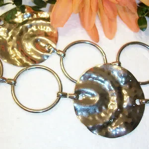 Accessories | Hammered Discs Silver Tone Chain Link Belt 42  display picture 2